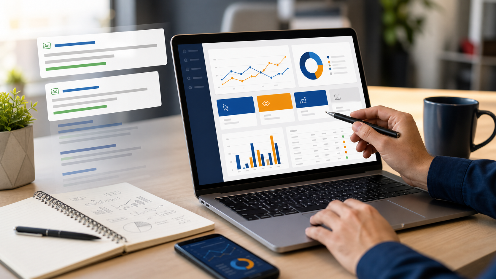 Paid search and SEM campaign dashboard